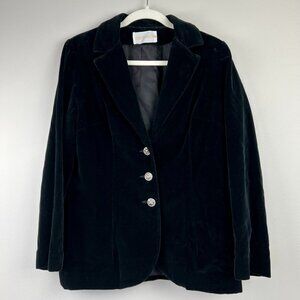Koret Of California Vintage Women's Velvet Blazer, Size 8/10, Black, Stunning